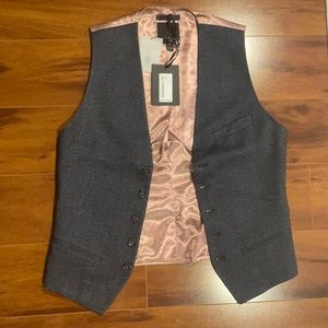 Navy Ted Baker Waistcoat/Vest - Size 2 (36r)